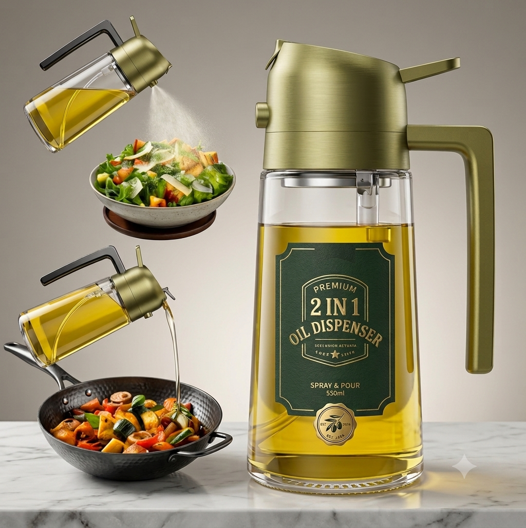 2 in 1 Olive Oil Dispenser